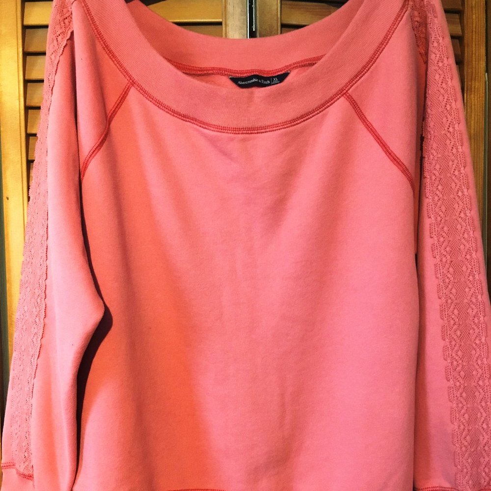 Abercrombie Off-The-Shoulder Crew Sweatshirt